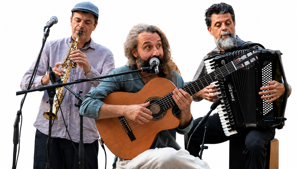 Balkalà — portrait with instruments